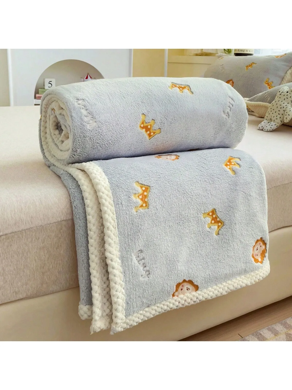 1PC 70*100cm Yellow Flower Newborn Cute Cartoon Soft Coral Fleece Baby Blanket Of The Bedding Items