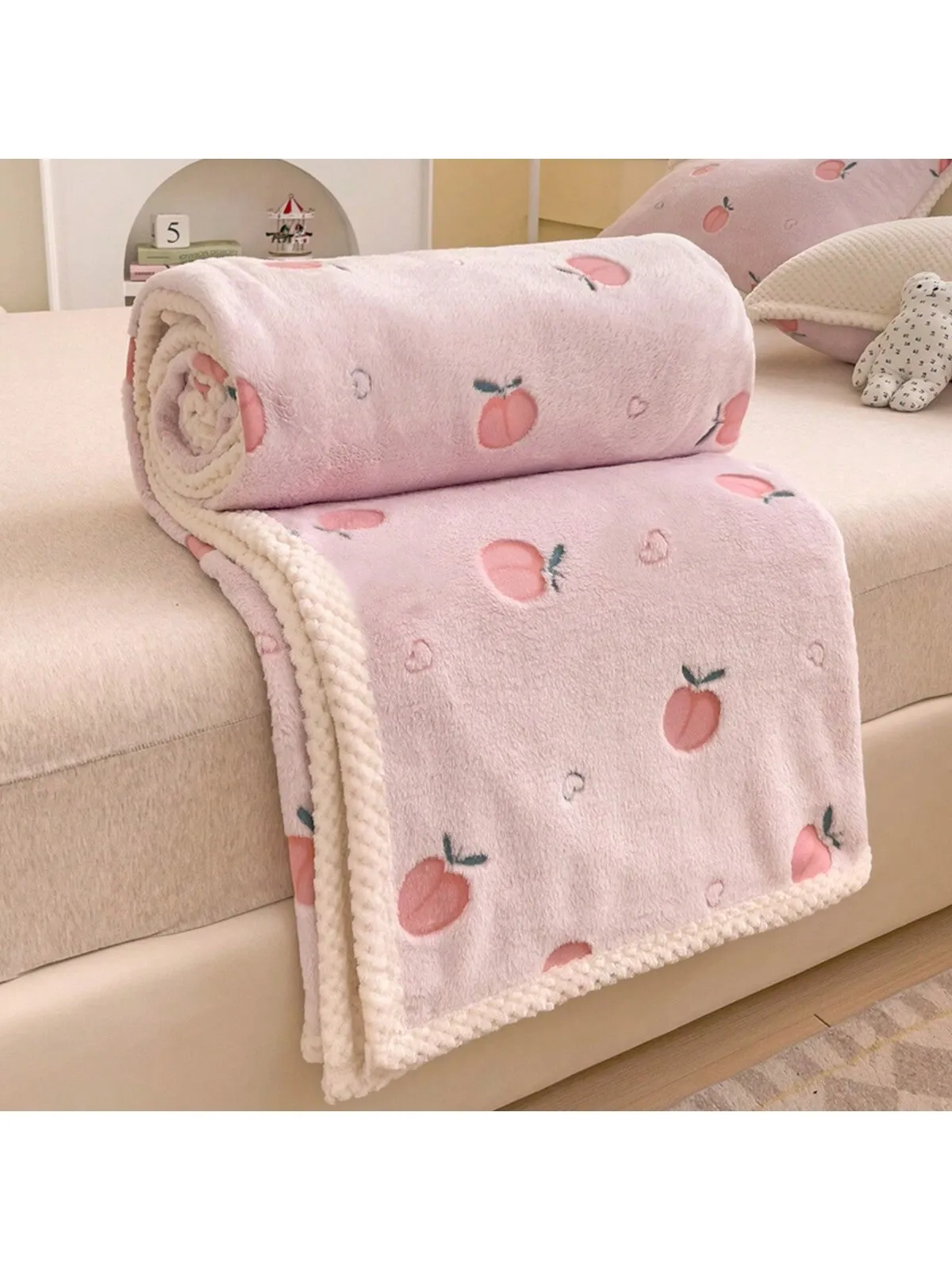 1PC 70*100cm Yellow Flower Newborn Cute Cartoon Soft Coral Fleece Baby Blanket Of The Bedding Items