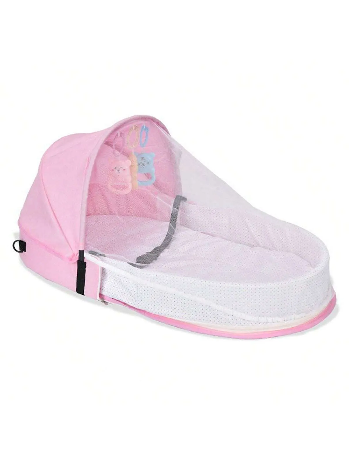1pc Blue Portable Foldable Anti-pressure Bed Inner Bed For Newborn Baby, Can Be Used As Travel Bassinet