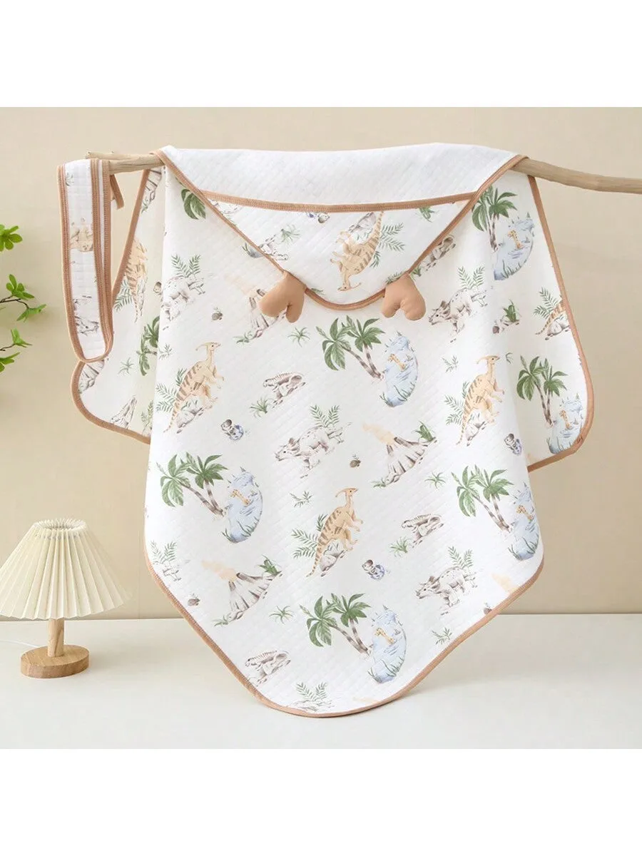 1pc Newborn Baby Swaddle Wrap, Pure Cotton Soft Receiving Blanket For Infant, Ecommended For Infant 0-3 Months Of Age For Safe Sleep And Newborn Baby's Gift For Spring And Autumn