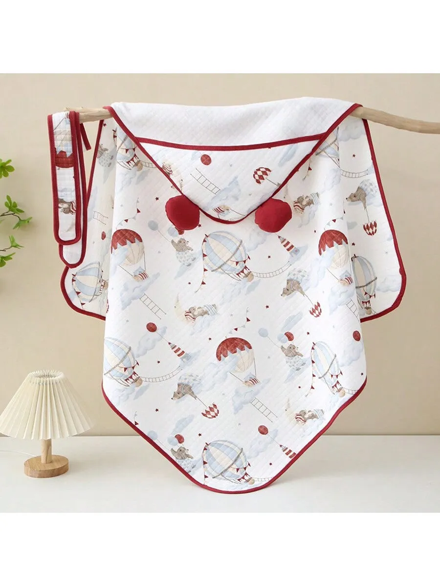 1pc Newborn Baby Swaddle Wrap, Pure Cotton Soft Receiving Blanket For Infant, Ecommended For Infant 0-3 Months Of Age For Safe Sleep And Newborn Baby's Gift For Spring And Autumn
