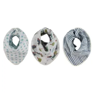 Abracadabra Muslin Bandana Bibs - Transport