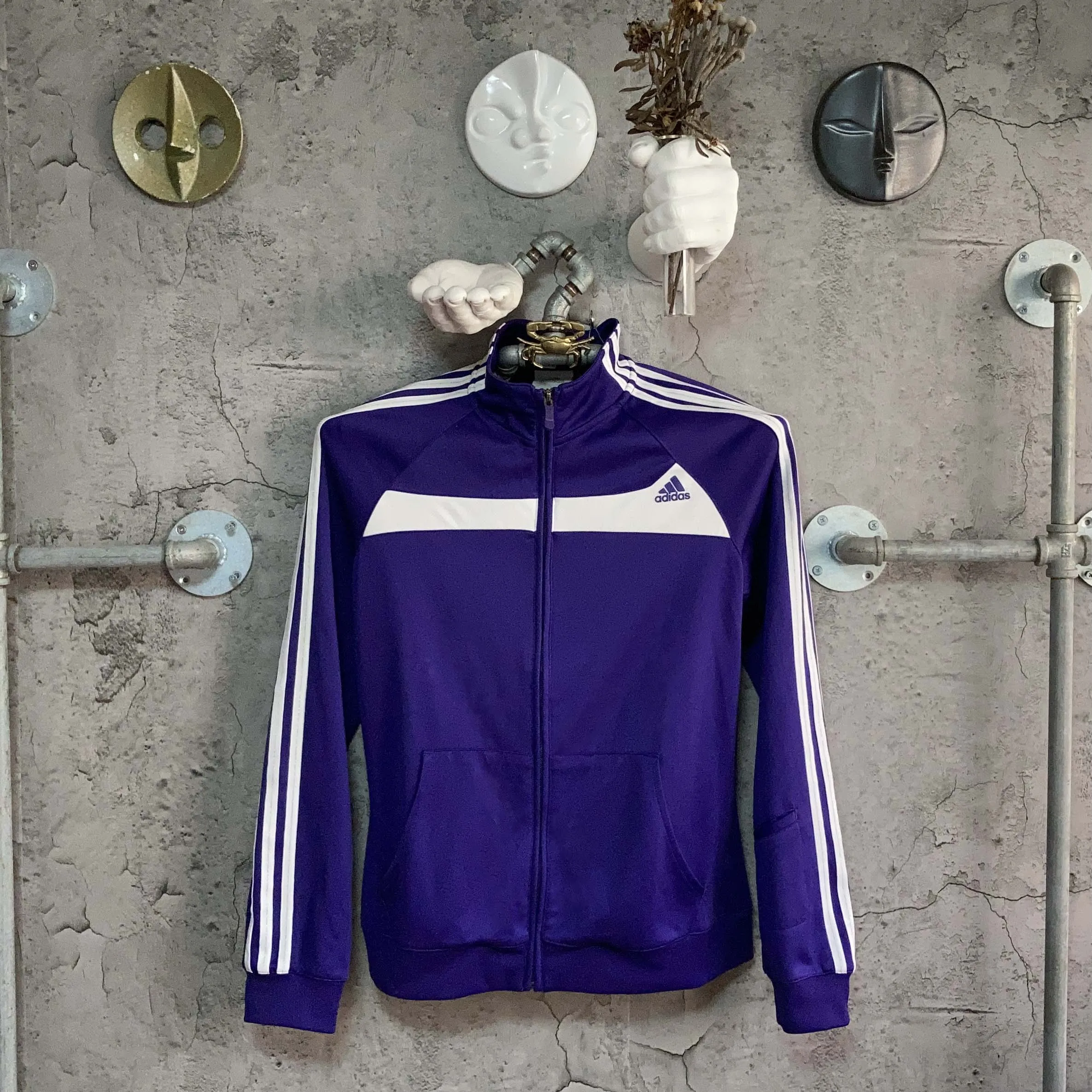 adidas climalite track jacket purple
