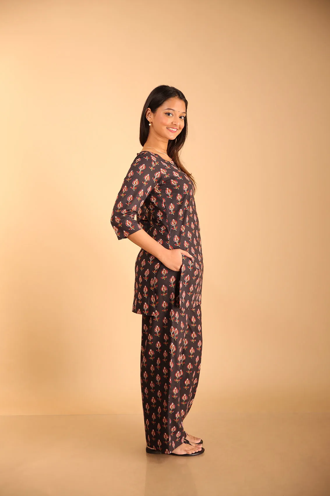 Black Lounge Wear Set