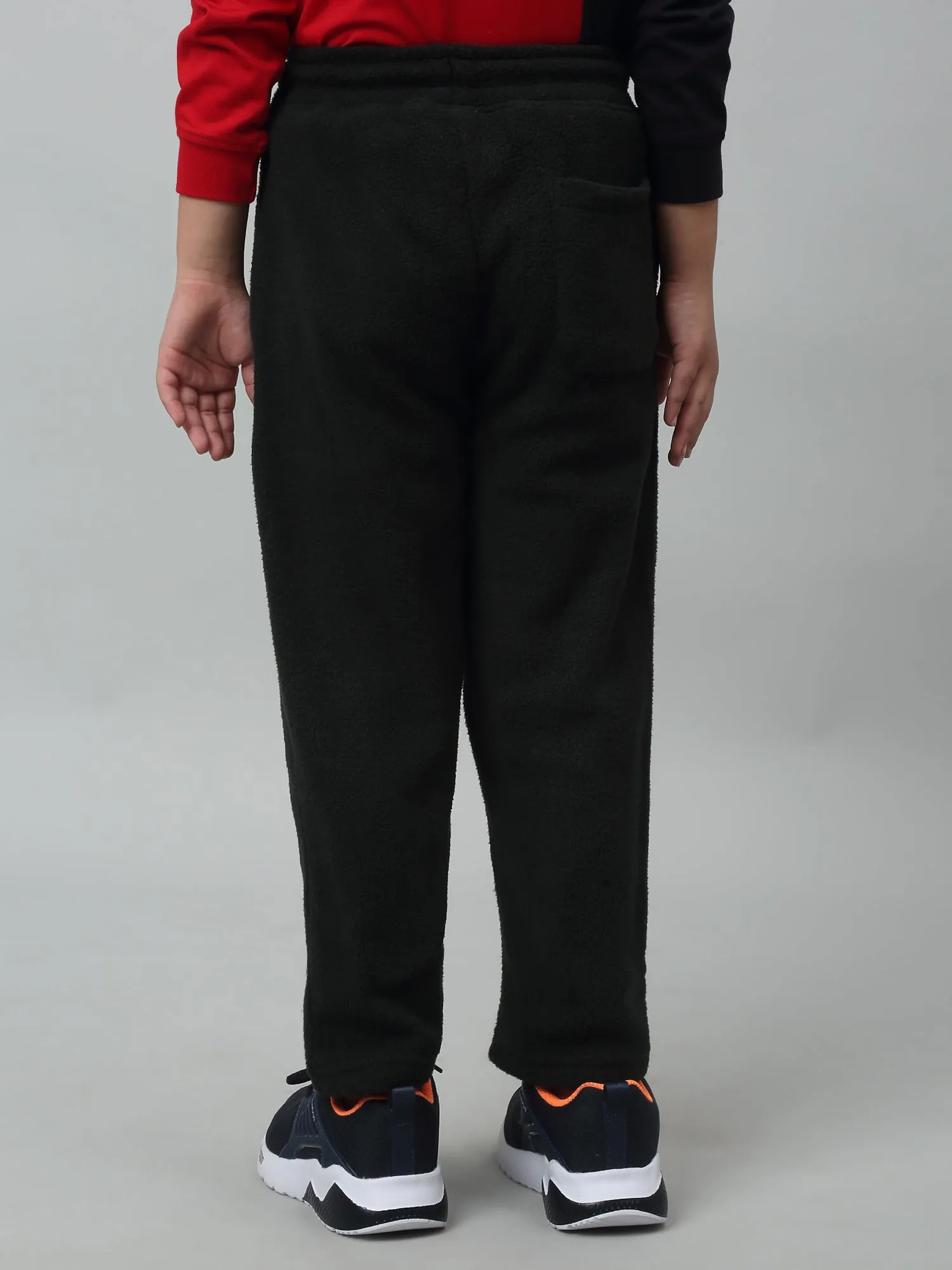 Boys Casual Olive Green Track Pants