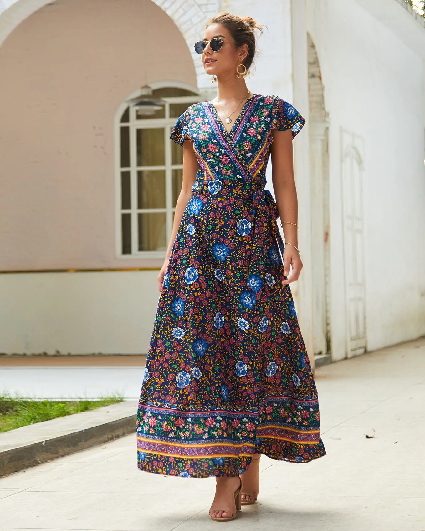 Casual Printed Sexy Long Dress