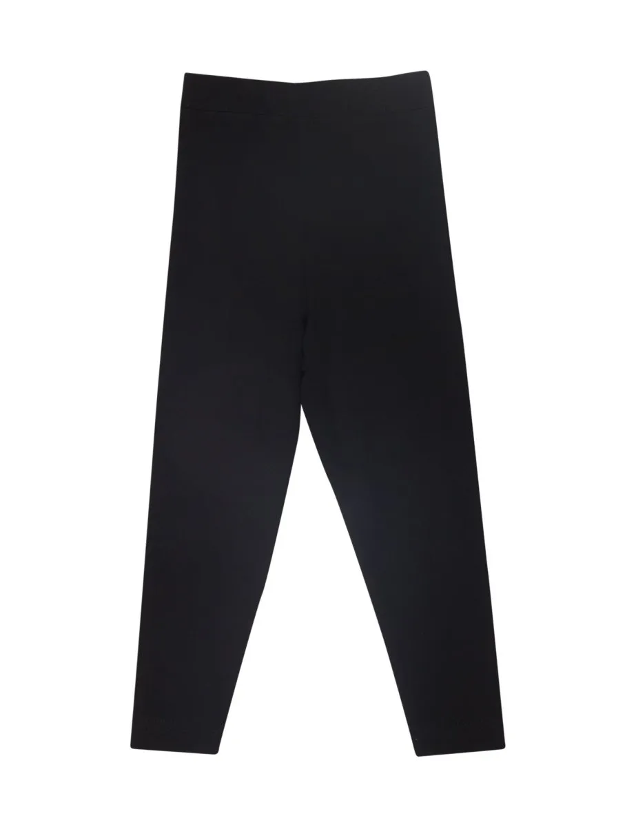 Combo of 2 Girls Full Length Leggings-Black and Grey