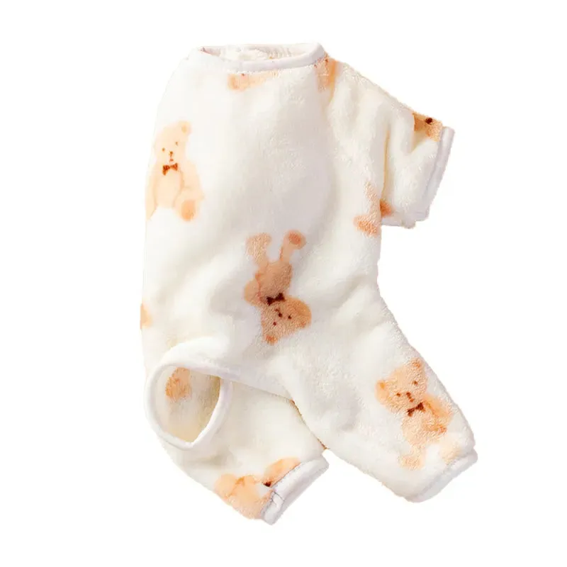 Cute Bear Pet Plush Pajamas