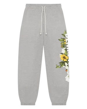 Denim Tears DT Floral Logo Sweatpant Grey
