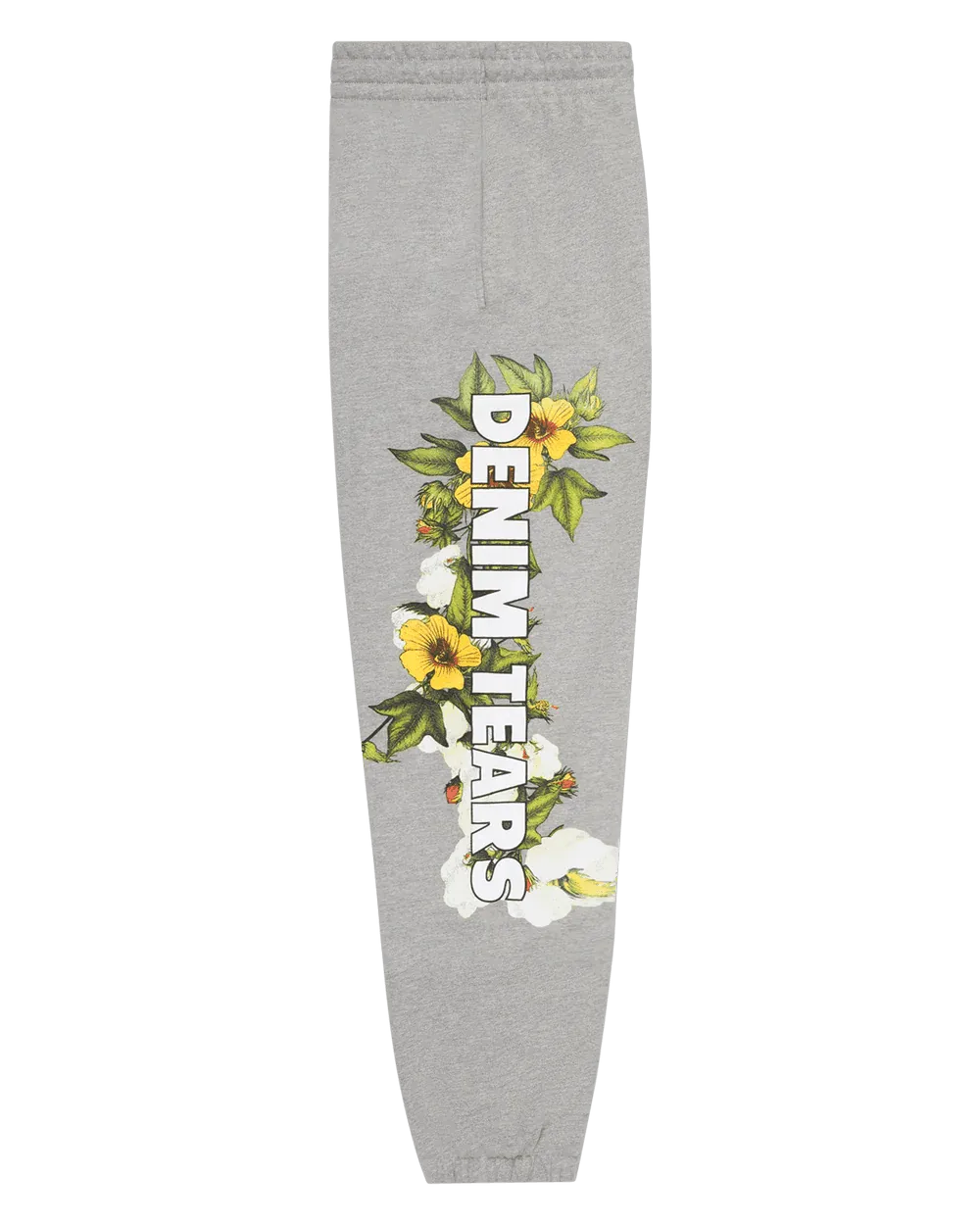 Denim Tears DT Floral Logo Sweatpant Grey