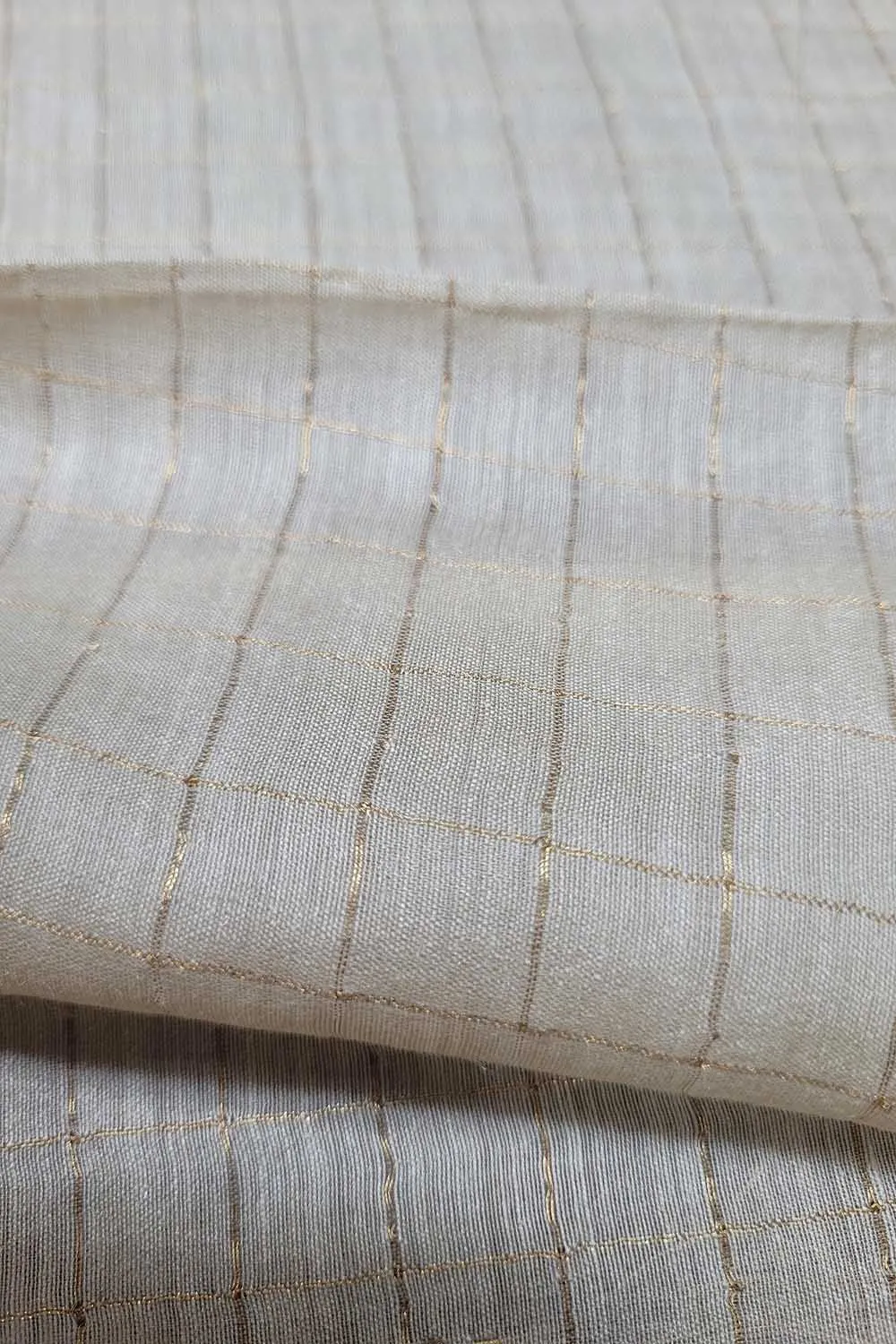 Dyeable Banarasi Handloom Pure Moonga Silk Fabric ( 2.5 Mtr )