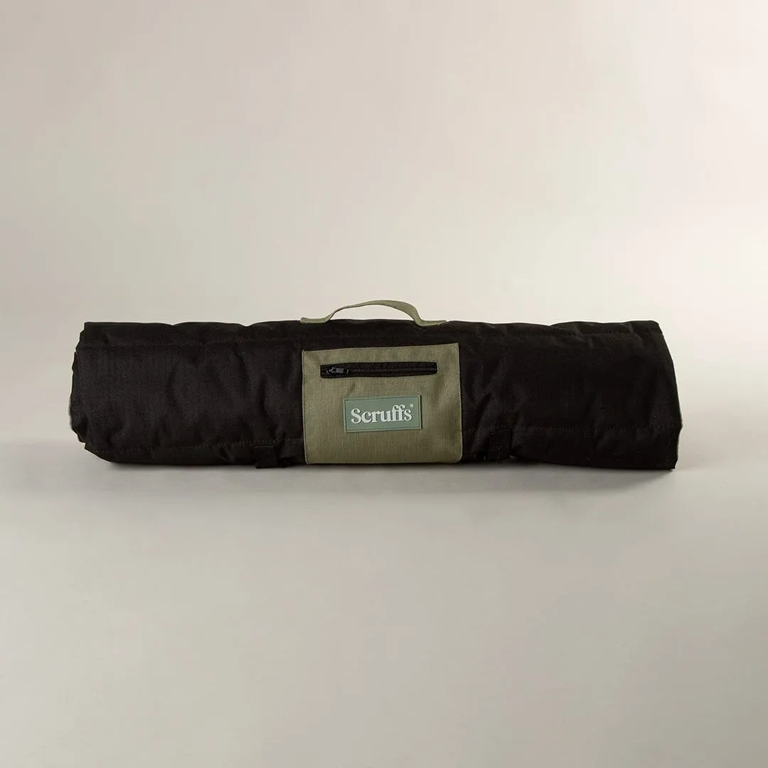 Expedition Roll Up Travel Pet Bed - Khaki Green