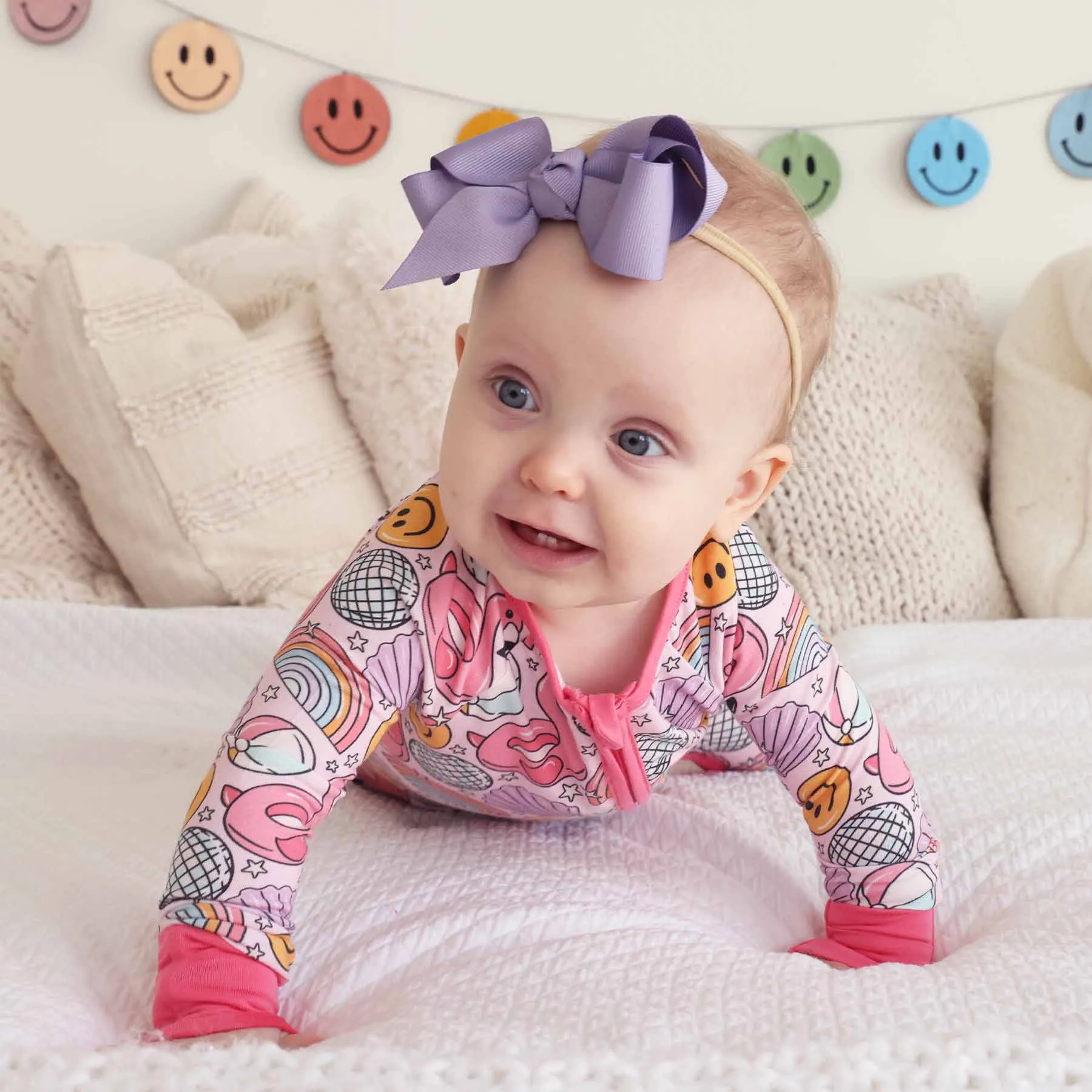 Floatie Friends Convertible Zip Romper | Pink