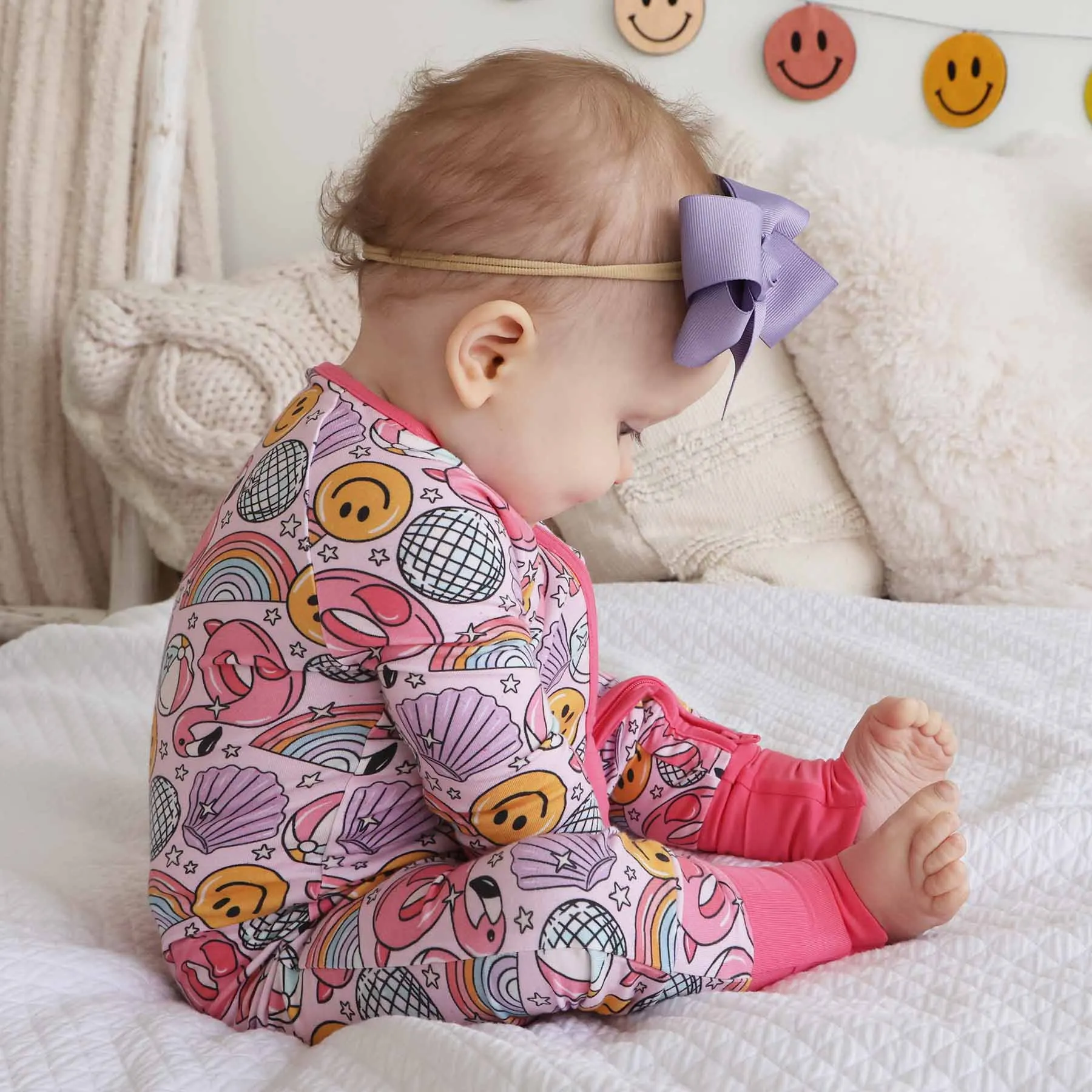 Floatie Friends Convertible Zip Romper | Pink