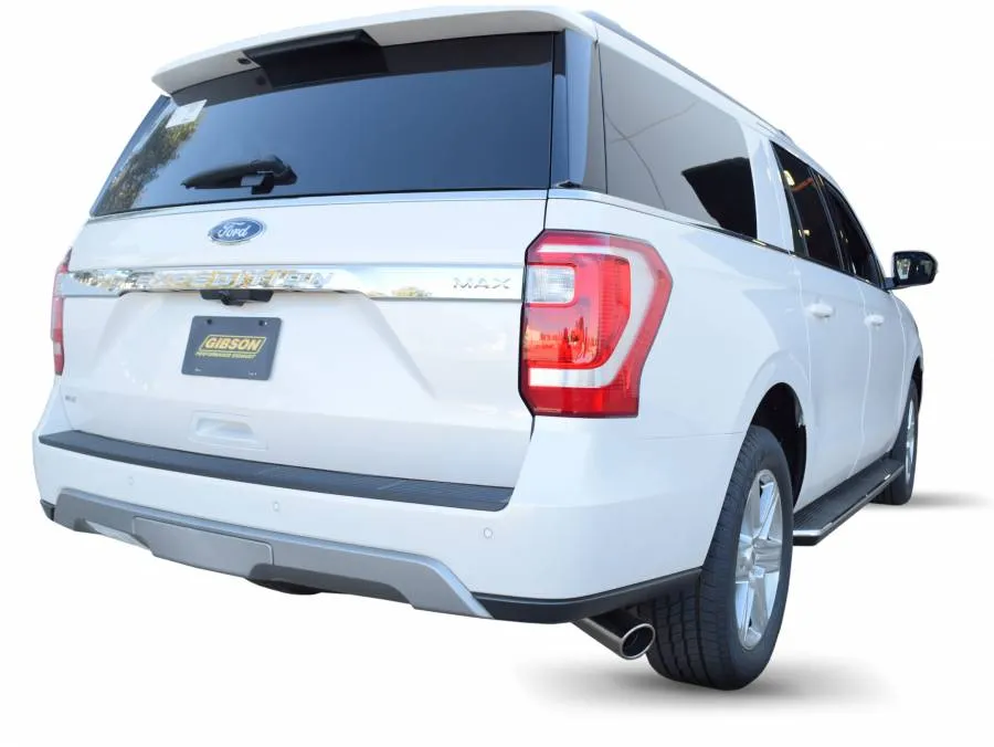 Gibson Exhaust Ford Expedition 3.5L XLT Max (18-20) [Catback - Single Rear Exit] Polished or Black Ceramic Tips