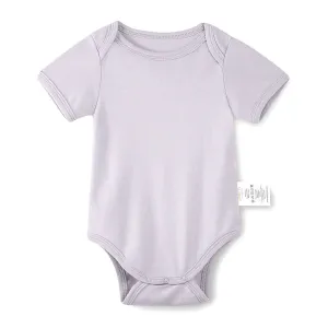Half Sleeves Snap Romper - Lilac