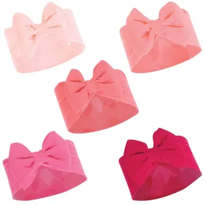 Hudson Baby Cotton and Synthetic Headbands, Coral