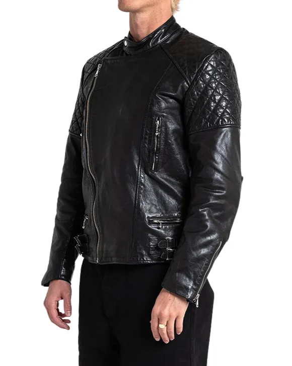 Lightning Leather Jacket - Black