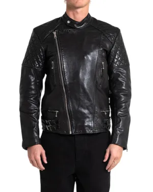 Lightning Leather Jacket - Black