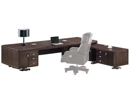 Luxury Large Executive Office Desk with Built in Storage and Side Return - 3200mm / 3400mm / 3600mm / 3800mm - P2N361