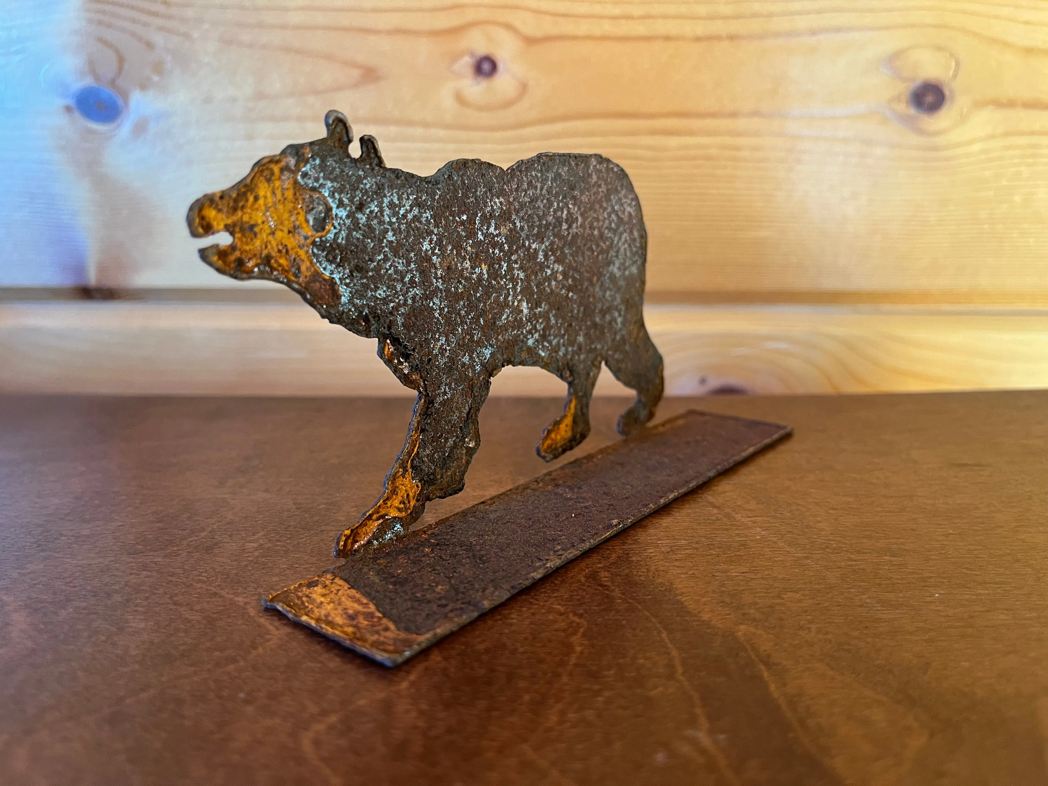 Metal Standing Bear