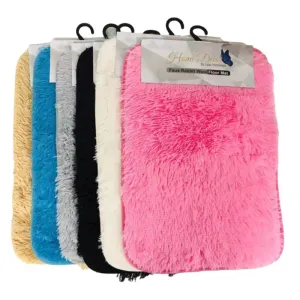 Microfibre Furry Floor Mat - 38cm x 58cm