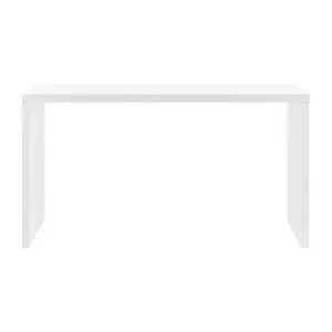 Modifiable 55" Matte White Lacquer Executive Desk or Workstation
