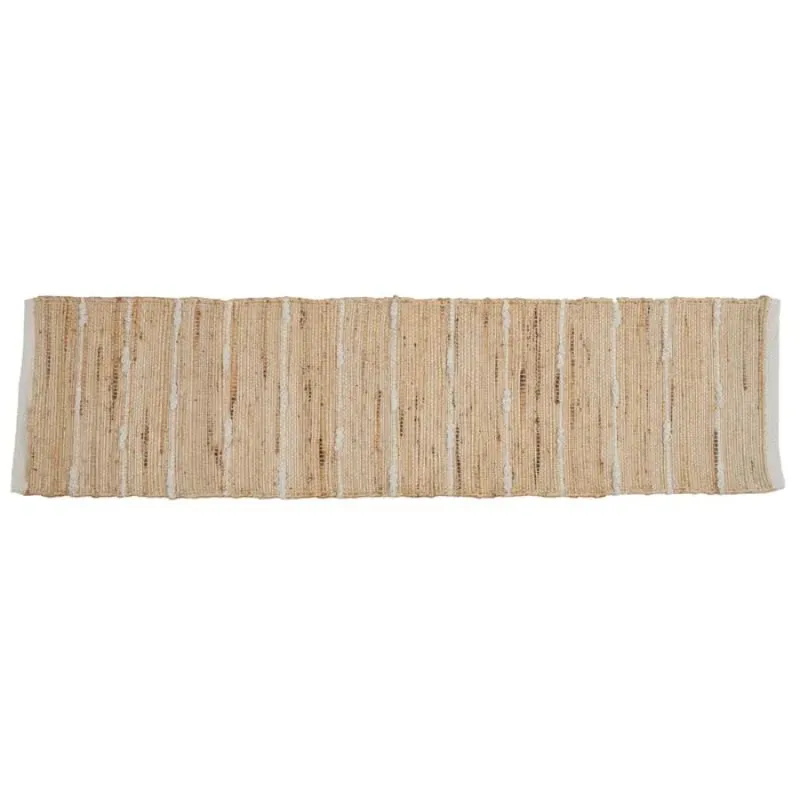 Natural Opollo Jute Cotton Runner - 35cm x 140cm