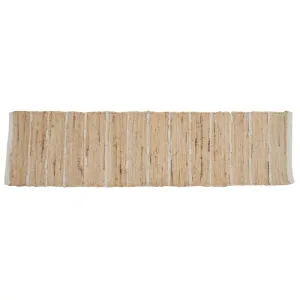 Natural Opollo Jute Cotton Runner - 35cm x 140cm