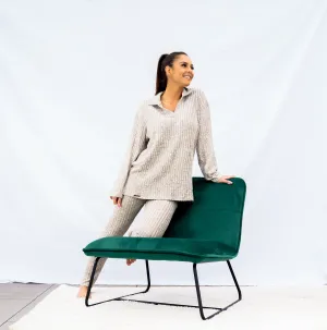 NYAH ribbed lounge set- Mocha
