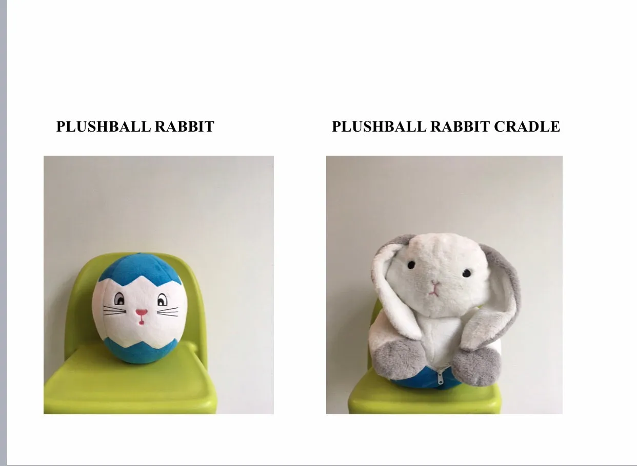 *PLUSHBALLS, TRANSFORMABLE PLUSH COLLECTION (patented)