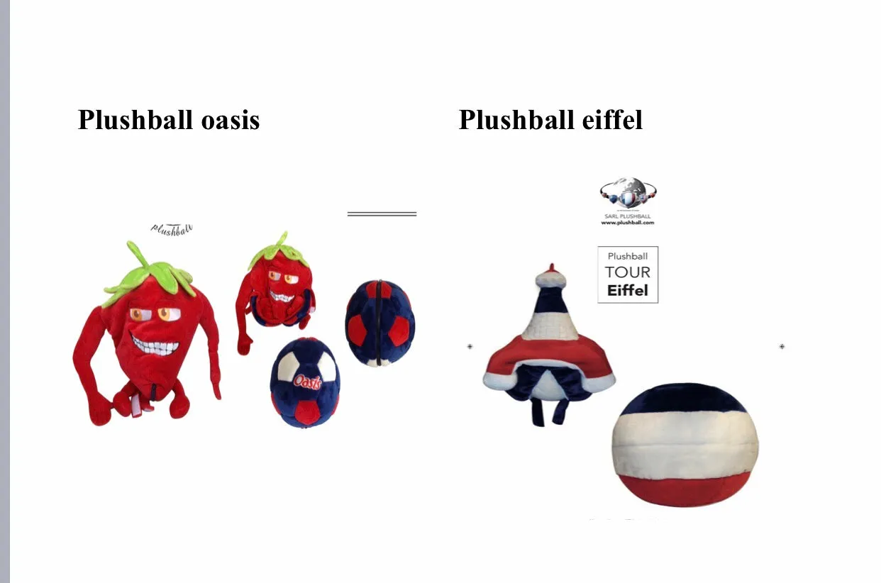*PLUSHBALLS, TRANSFORMABLE PLUSH COLLECTION (patented)