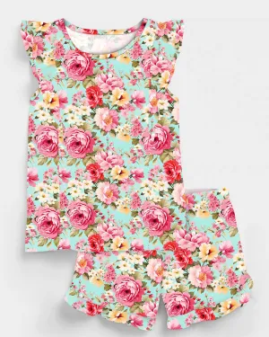 [Pre Sale] Whimsical & Wild Precious Petals - Bamboo Flutter Sleeve & Shorts Lounge (EST SHIP LATE MARCH)