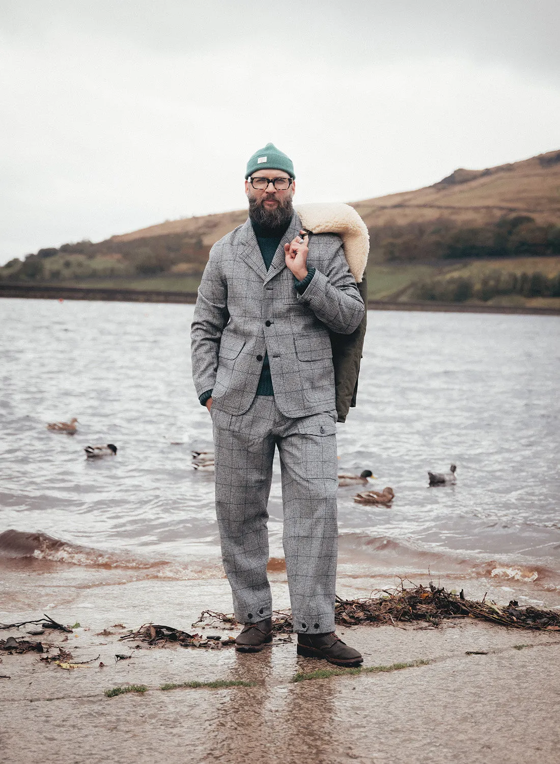 Sandy Irvine Jacket in Prince of Wales Check
