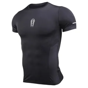 Short Sleeve Sports Tops Seamless Dry Fit Sports Mens Compression Gym Wear Men Gym Tights Gym Fitness Wear