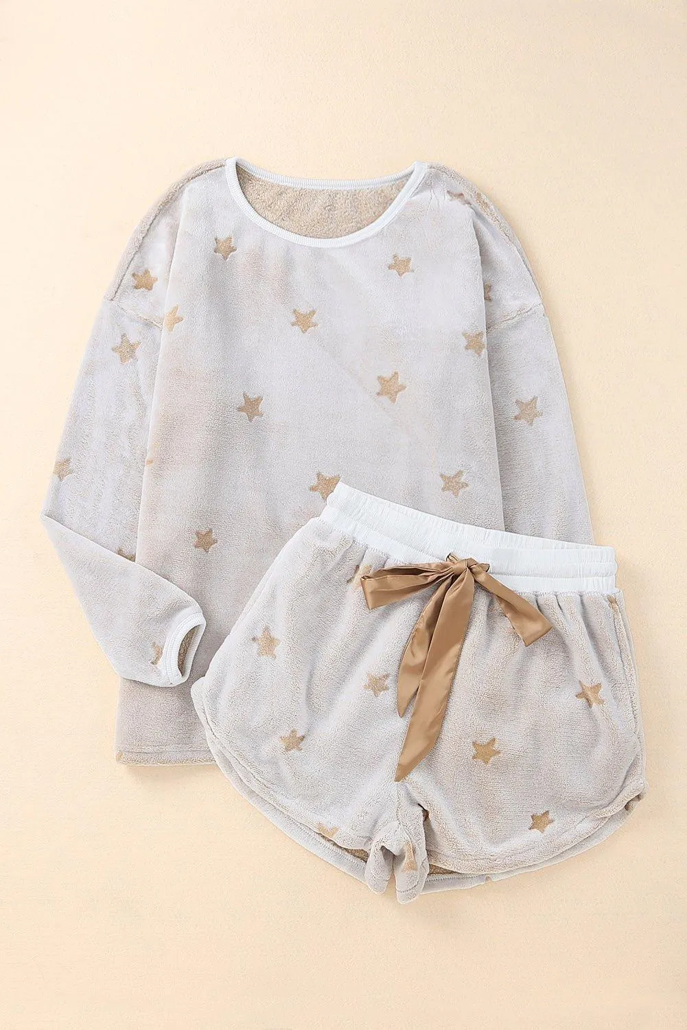Star Print Lounge 2-Piece Short Set