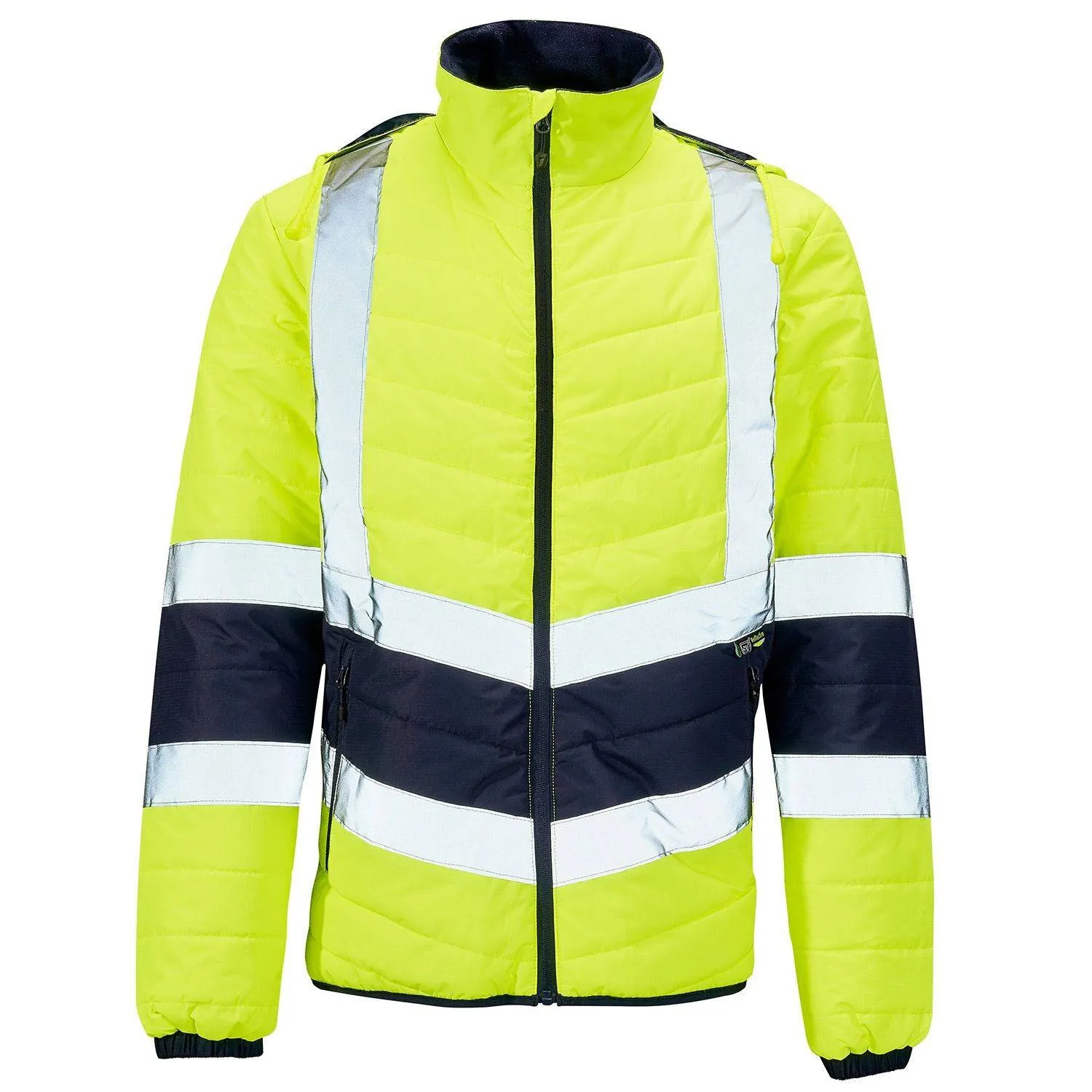 Supertouch 2 Tone Hi Vis Puffer Jacket-HIVIZ YELNVY